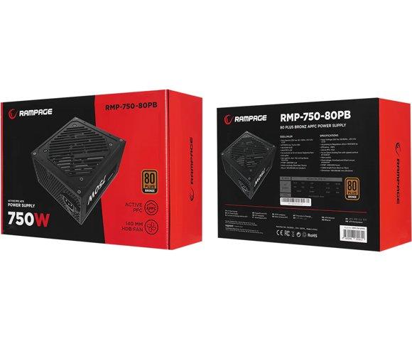 Rampage RMP-750-80PB napajanje - slika 6