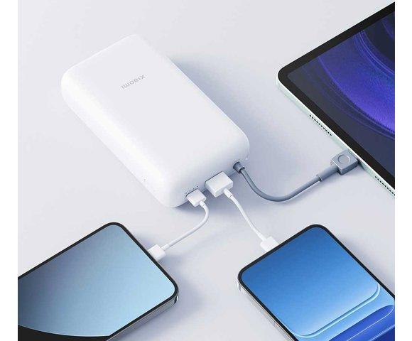 Xiaomi Power Bank 20000 (Integrated Cable) Light Gray - slika 3