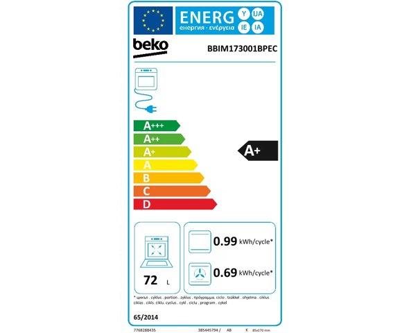 Beko BBIM173001BPEC ugradna rerna - slika 6