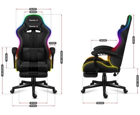 Huzaro Force 4.7 RGB Mesh gaming stolica - slika 4