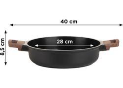 RosMarino Black Line II 28cm tiganj sa dvije ručke