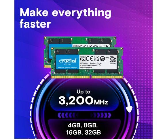 Crucial 32GB DDR4-3200 SODIMM RAM - slika 2