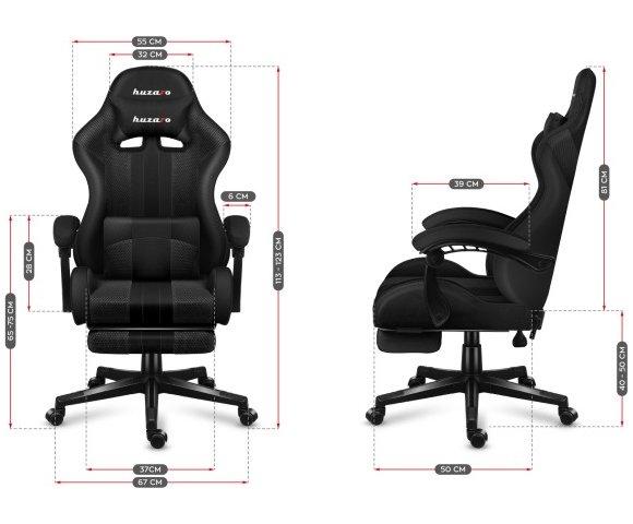 Huzaro FORCE 4.7 Carbon Mesh gaming stolica - slika 12