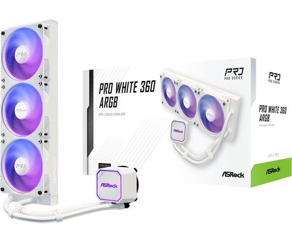 ASRock Pro White 360 ARGB vodeno hlađenje - slika 2