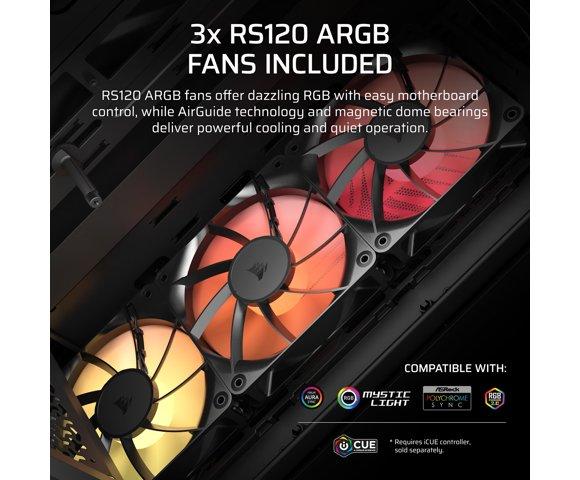 Corsair 3200D RS ARGB Black kućište - slika 5