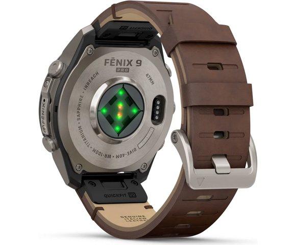 GARMIN Fenix 9 Pro inReach 47mm Titanium Brown smartwatch - slika 11