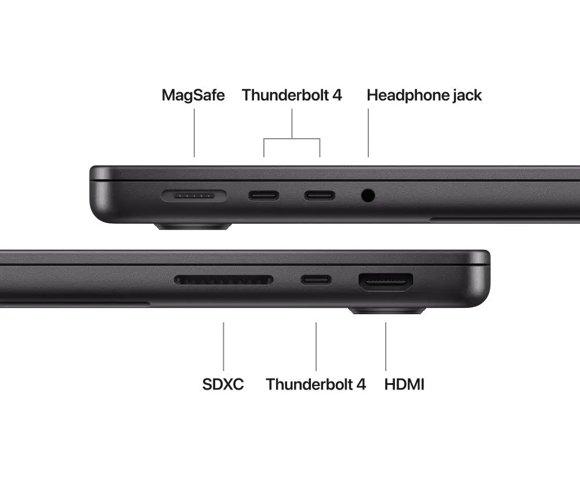 Apple MacBook Pro 14 Space Black M5-10C GPU-10C 16GB 1TB keyboard - slika 5