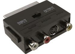 FAST ASIA Scart - 3xRCA + S-Video crni