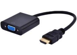 FAST ASIA HDMI (M) - VGA D-sub (F) crni