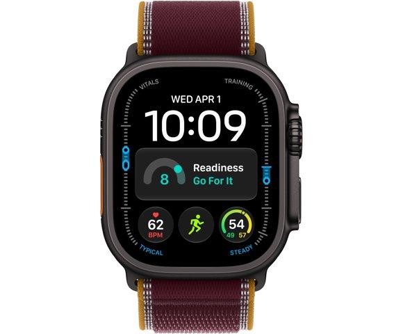 Apple Watch Ultra 4 GPS + Cellular Black Titanium (Burgundy Alpine Loop S / M) - slika 2