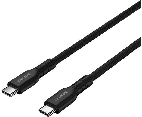 Canyon OnWire 60CL Black USB-C 60W 1m pleteni kabl - slika 2