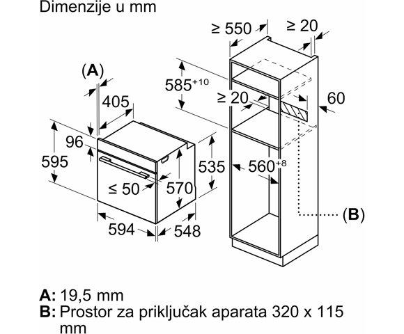 Bosch HBG536EB4 ugradna rerna - slika 10