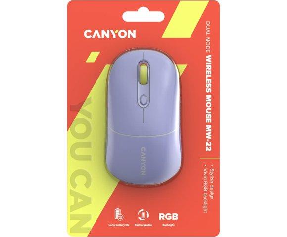 Canyon OnClick 22 Mountain Lavender bežični miš - slika 6
