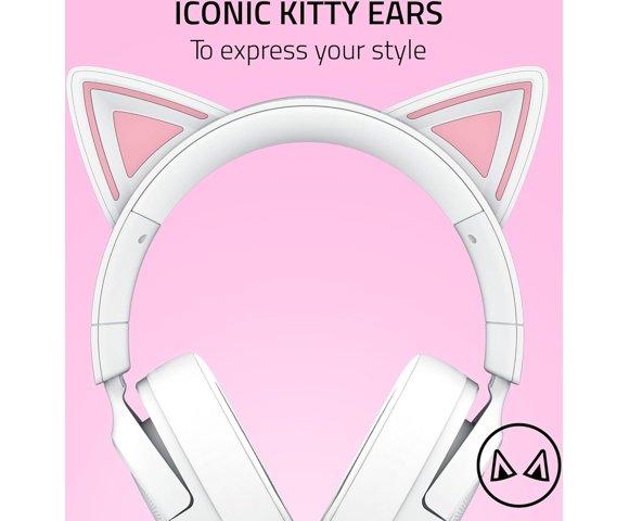 Razer Kraken Kitty V3 X White gaming slušalice - slika 2