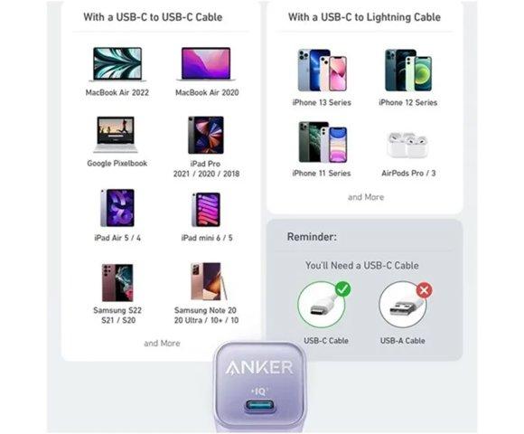 Anker Charger 511 (Nano 3, 30W) bijela - slika 2