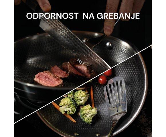 Rosmarino HexaPro 24cm tiganj sa ručkom i poklopcem - slika 6