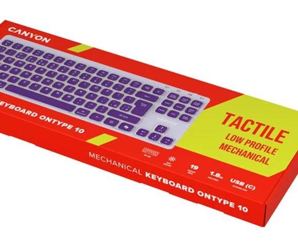 Canyon OnType 10 Violet mehanička tastatura - slika 5