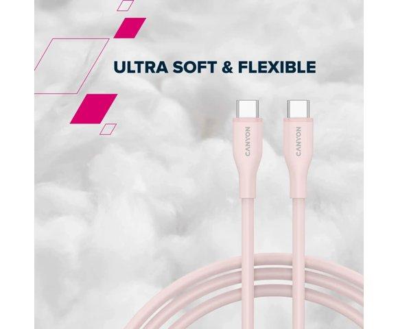 Canyon OnWire 60SC White USB-C 60W 1m kabl - slika 7