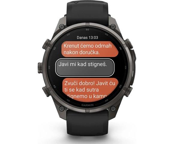 GARMIN Fenix 9 Pro inReach 47mm Titanium Grey smartwatch - slika 8