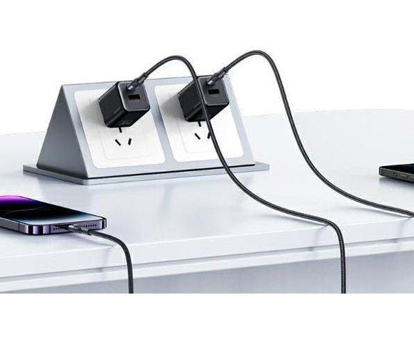 Usams USB-C 1.2m Black kabl - slika 4