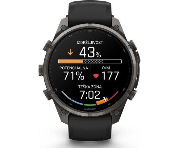 GARMIN Fenix 9 Pro inReach 47mm Titanium Grey smartwatch - slika 4