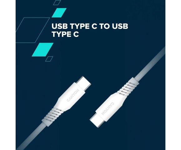 Canyon CC60SC20 Black USB-C 2m 60W kabl - slika 8