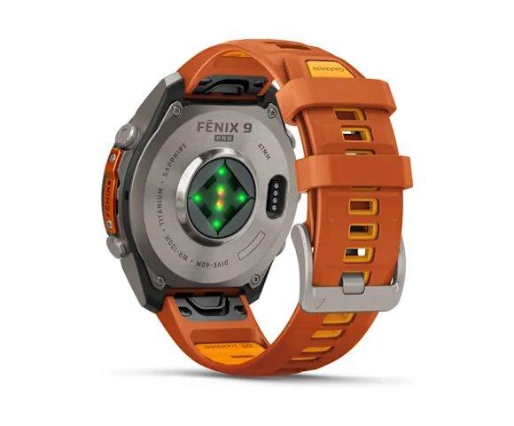 GARMIN Fenix 9 Pro inReach 47mm Titanium Orange smartwatch - slika 12