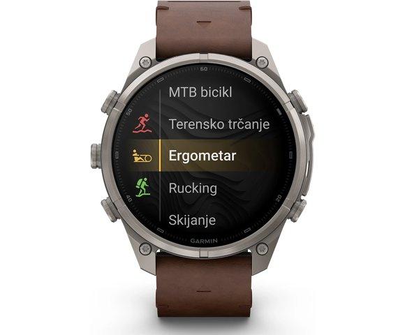 GARMIN Fenix 9 Pro inReach 47mm Titanium Brown smartwatch - slika 6