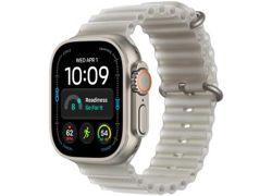 Apple Watch Ultra 4 GPS + Cellular Natural Titanium (Translucent Gray Ocean Band)