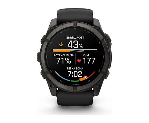 GARMIN Fenix 9 51mm DLC Titanium Carbon Gray smartwatch - slika 4