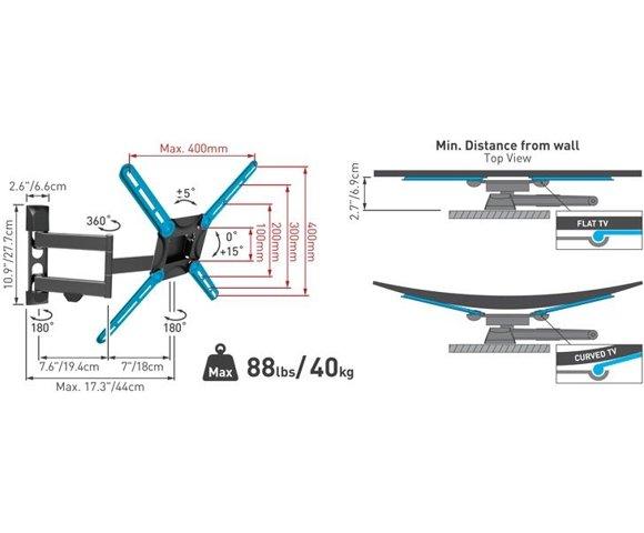 BARKAN 3400W.W LCD TV zidni nosac - slika 2