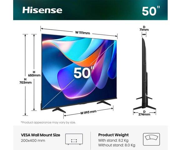 HISENSE 50A6S 4K UHD Smart TV - slika 3