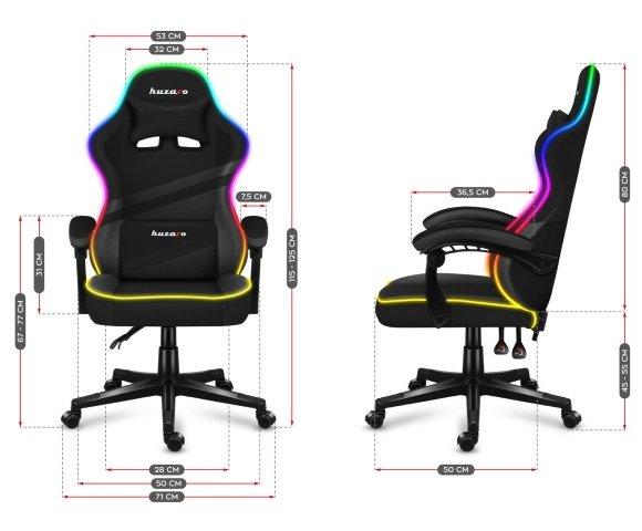 Huzaro Force 4.4 RGB Black gaming stolica - slika 6