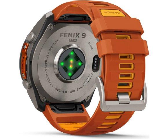  GARMIN Fenix 9 Pro inReach 51mm Titanium Orange smartwatch - slika 8
