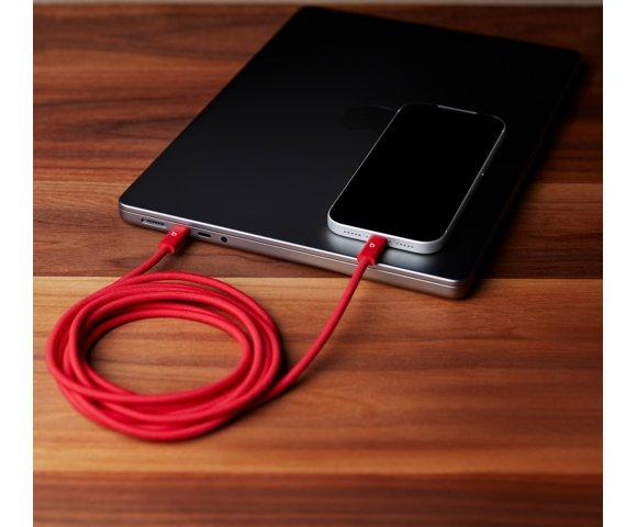 Beats 240W USB-C Braided Cable 3m - Rapid Red - slika 2