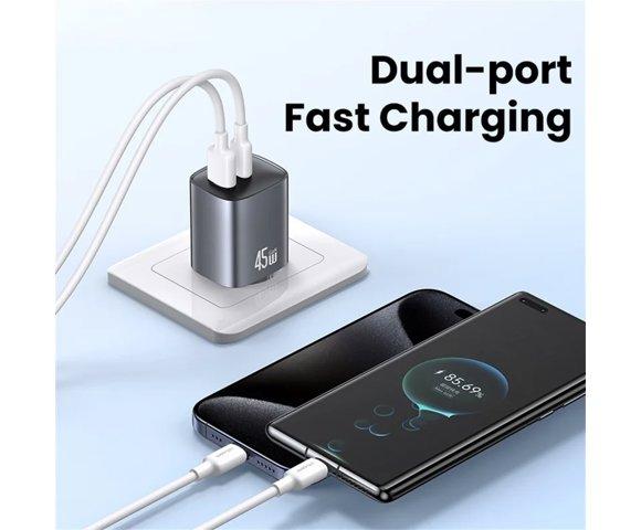 Usams 45W A+C smartphone punjač - slika 3