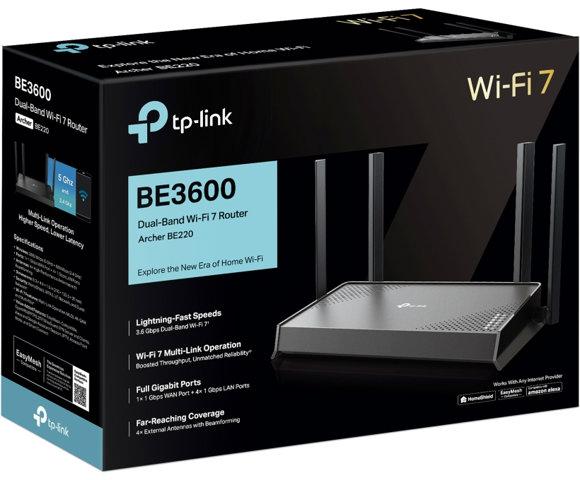 TP-Link Archer BE220 BE3600 Dual-Band Wi-Fi 7 Router - slika 4