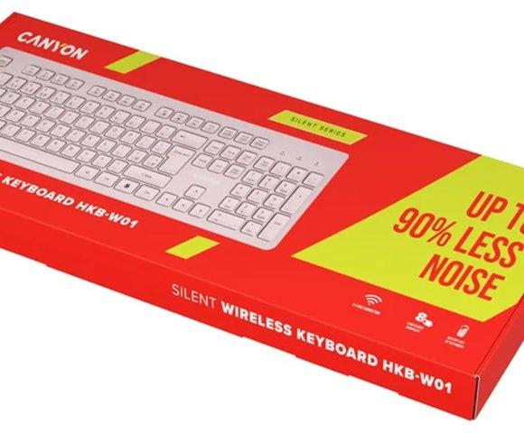 Canyon HKB-W01 Grey tastatura - slika 6