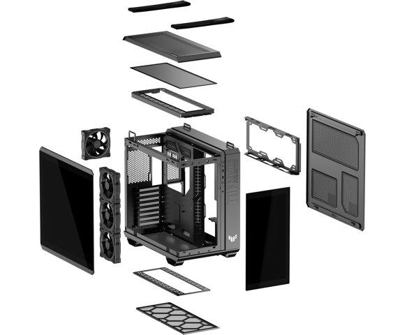 Asus TUF GAMING GT502 HORIZON TG ARGB BLACK - slika 19