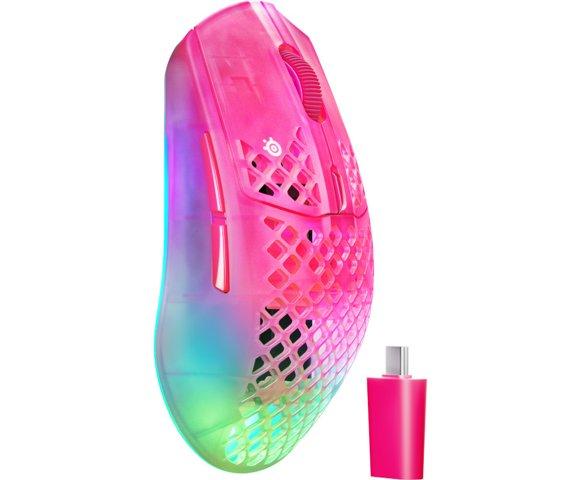 SteelSeries Aerox 3 Wireless Gen 2 Magenta Haze miš - slika 4