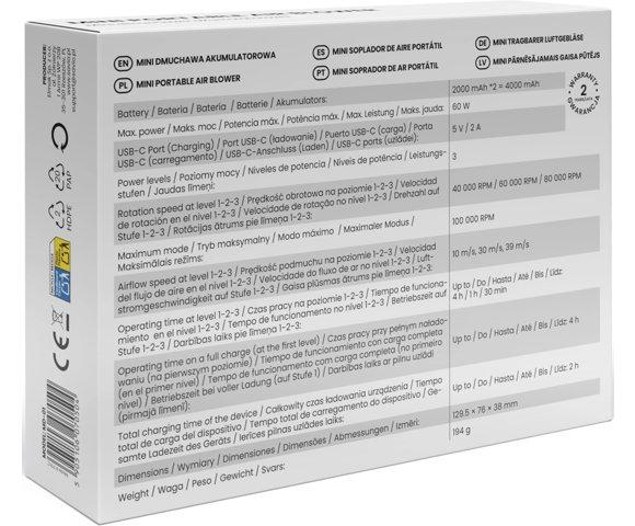 SAVIO MD-01 puhač vazduha - slika 7