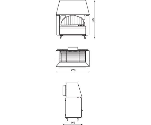 Alfa Plam Rustik kamin - slika 2