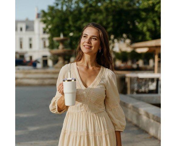 Rosmarino MegaCup 580ml Rozo-Zlatni termos - slika 2