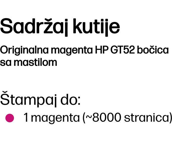 HP GT52 Magenta Original Ink Bottle - slika 2