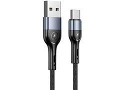 USAMS U55 USB-A / USB-C 1m pleteni kabl