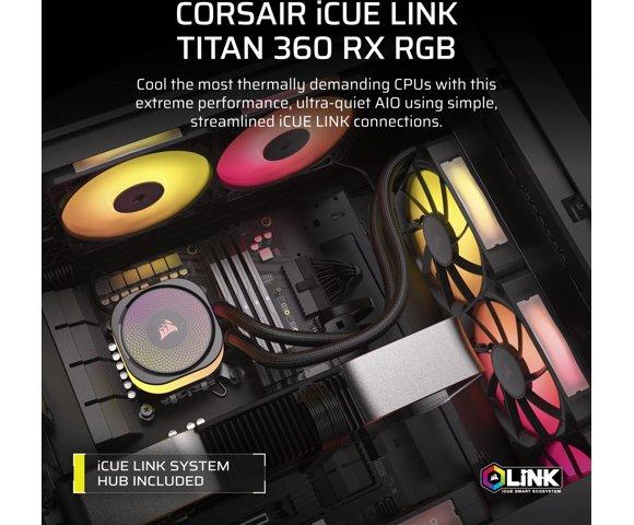 CORSAIR iCUE LINK TITAN 360 RX RGB AIO vodeno hlađenje - slika 2