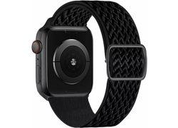 Swissten Black w/ buckle 42 - 49 mm Apple watch Nylon band