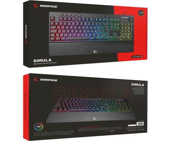 Rampage KB-GX65 SIMULA Black tastatura - slika 5