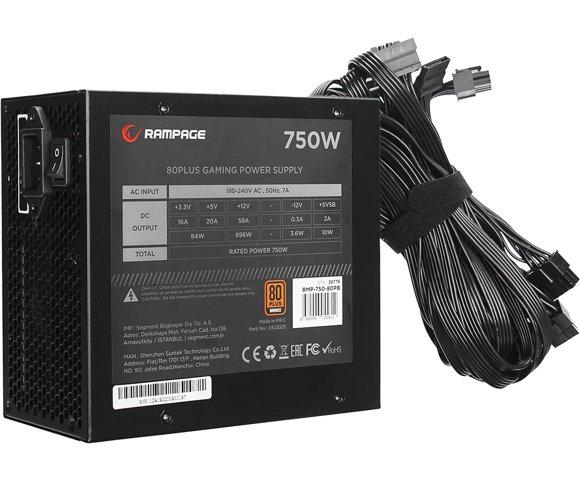 Rampage RMP-750-80PB napajanje - slika 4