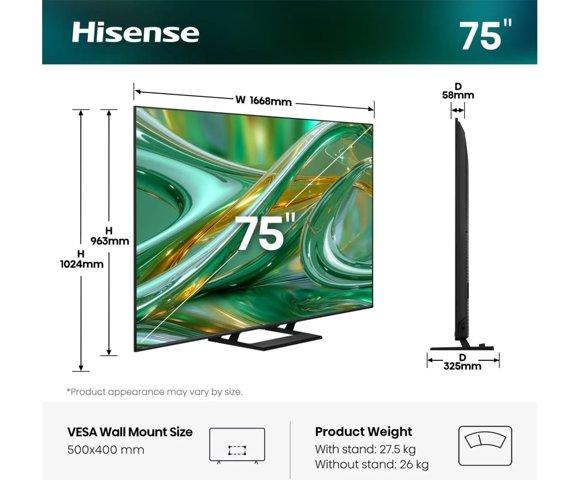 Hisense 75E8S  televizor - slika 2